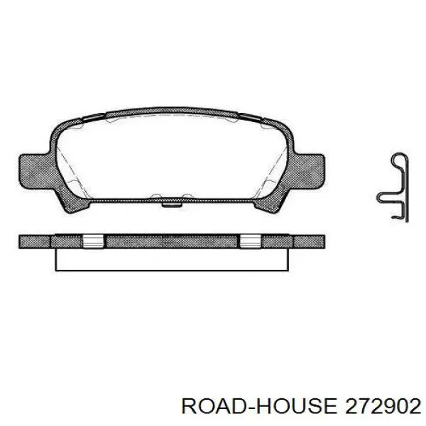 Задние тормозные колодки 272902 Road House