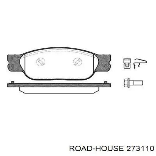 273110 Road House колодки тормозные передние дисковые
