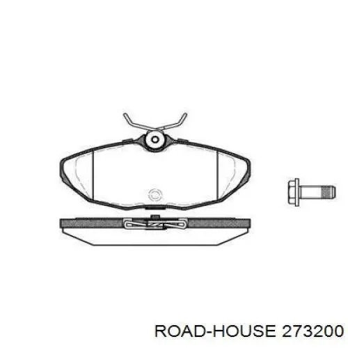 Задние тормозные колодки 273200 Road House