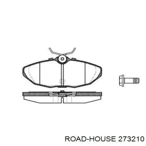 Задние тормозные колодки 273210 Road House