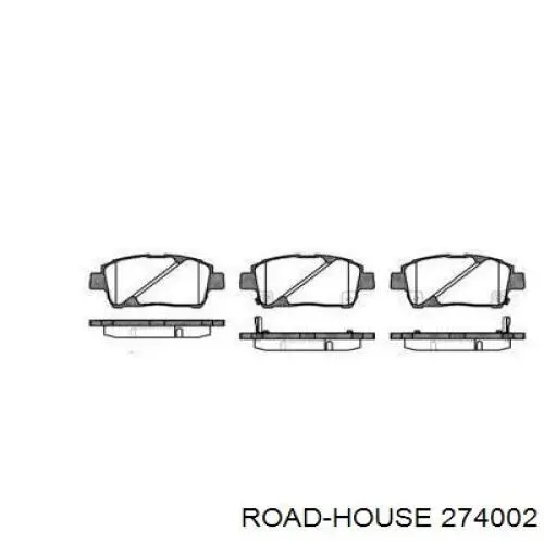 Колодки гальмівні передні, дискові 274002 Road House