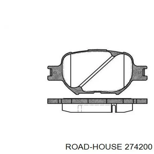 Передние тормозные колодки 274200 Road House