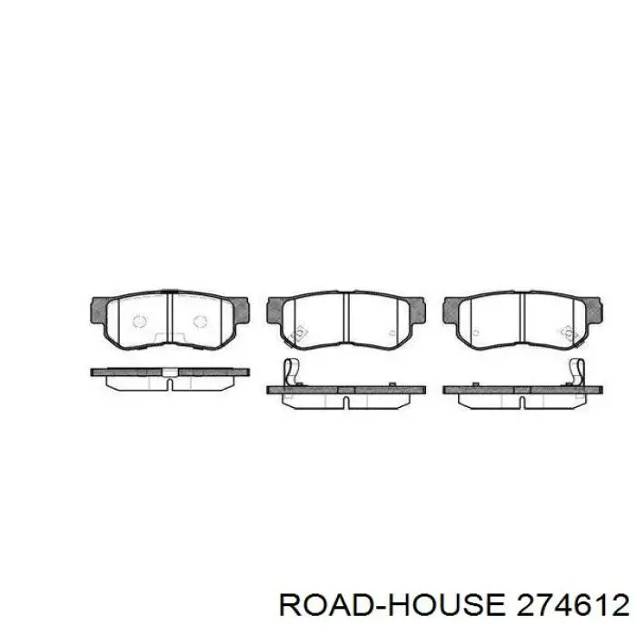 Задние тормозные колодки 274612 Road House