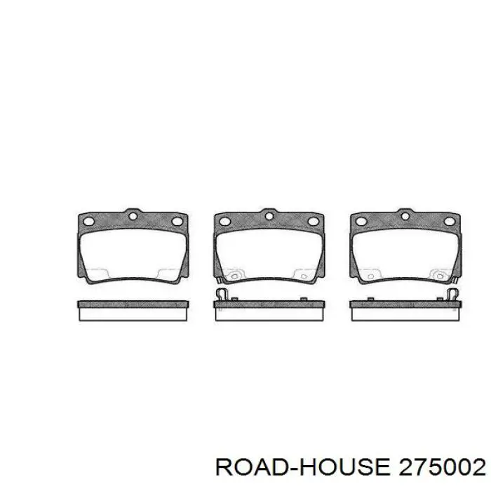 Задние тормозные колодки 275002 Road House