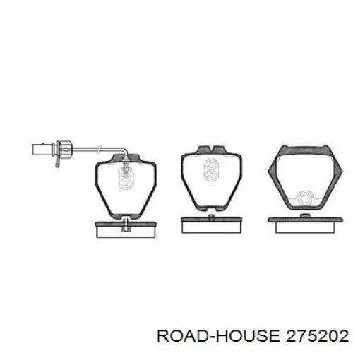 Передние тормозные колодки 275202 Road House