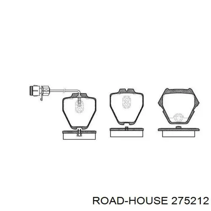 Передние тормозные колодки 275212 Road House