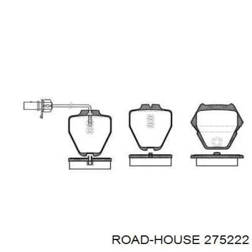 Передние тормозные колодки 275222 Road House