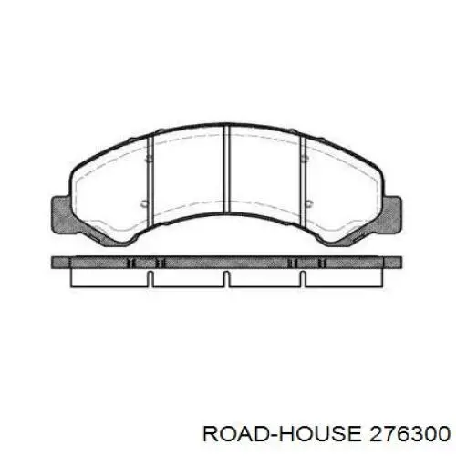 276300 Road House колодки тормозные передние дисковые