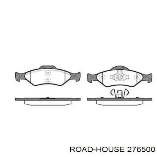 Передние тормозные колодки 276500 Road House