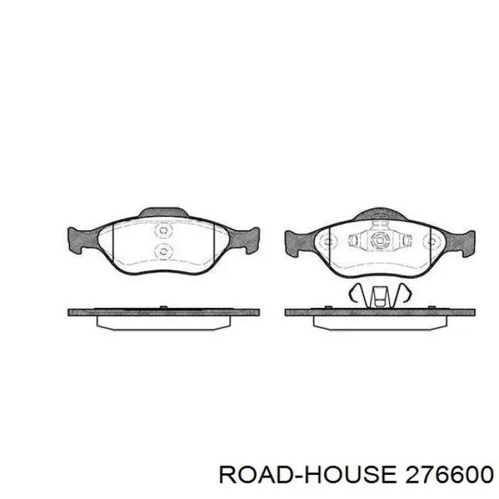 Передние тормозные колодки 276600 Road House