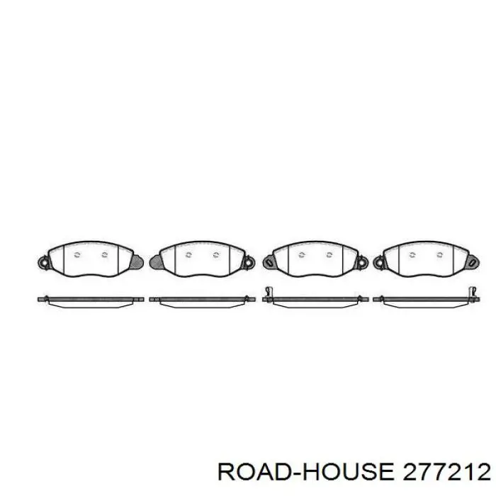 Передние тормозные колодки 277212 Road House