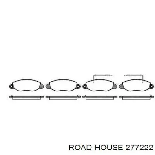 Передние тормозные колодки 277222 Road House