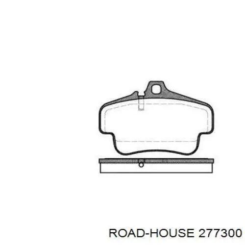 Передние тормозные колодки 277300 Road House