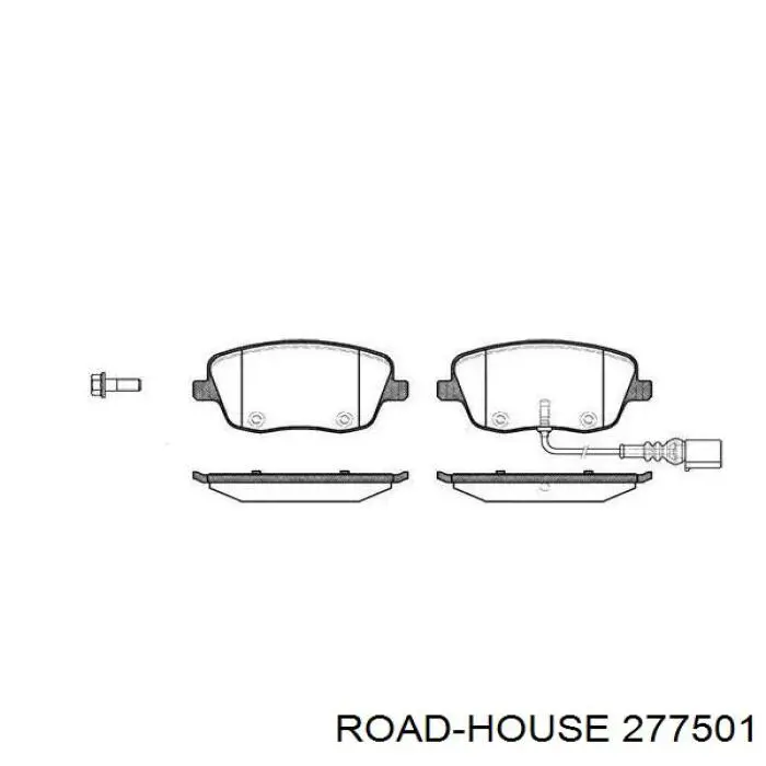 Передние тормозные колодки 277501 Road House