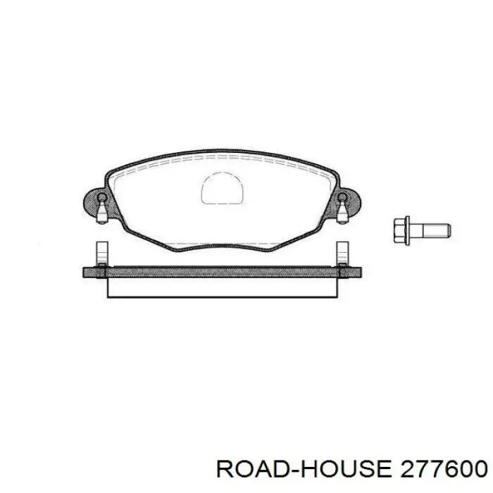 Передние тормозные колодки 277600 Road House