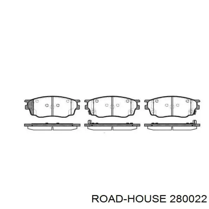 280022 Road House колодки тормозные передние дисковые