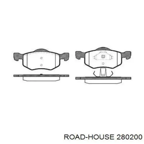 Передние тормозные колодки 280200 Road House