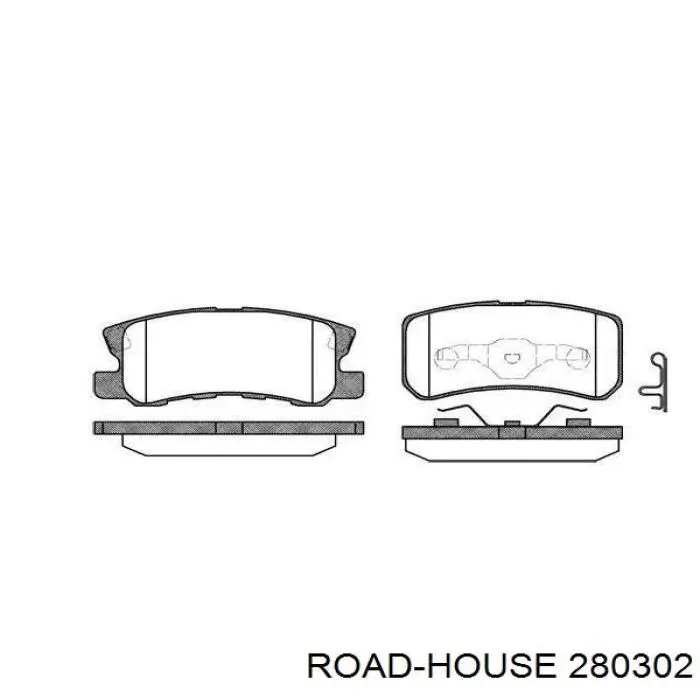 Задние тормозные колодки 280302 Road House