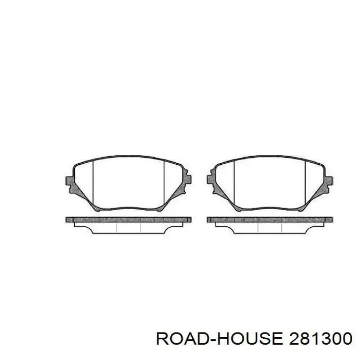 Передние тормозные колодки 281300 Road House