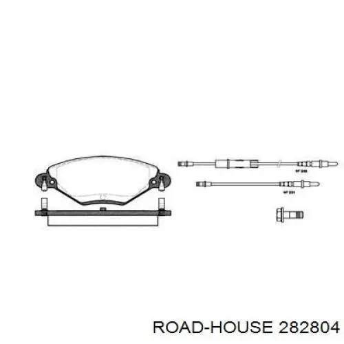 Передние тормозные колодки 282804 Road House