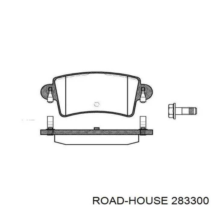 Задние тормозные колодки 283300 Road House