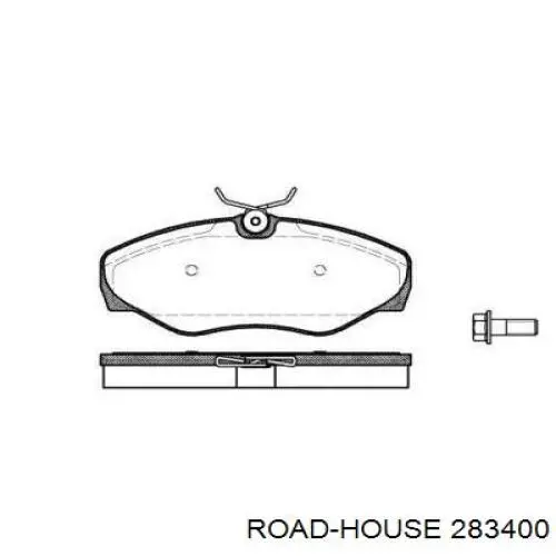 Передние тормозные колодки 283400 Road House