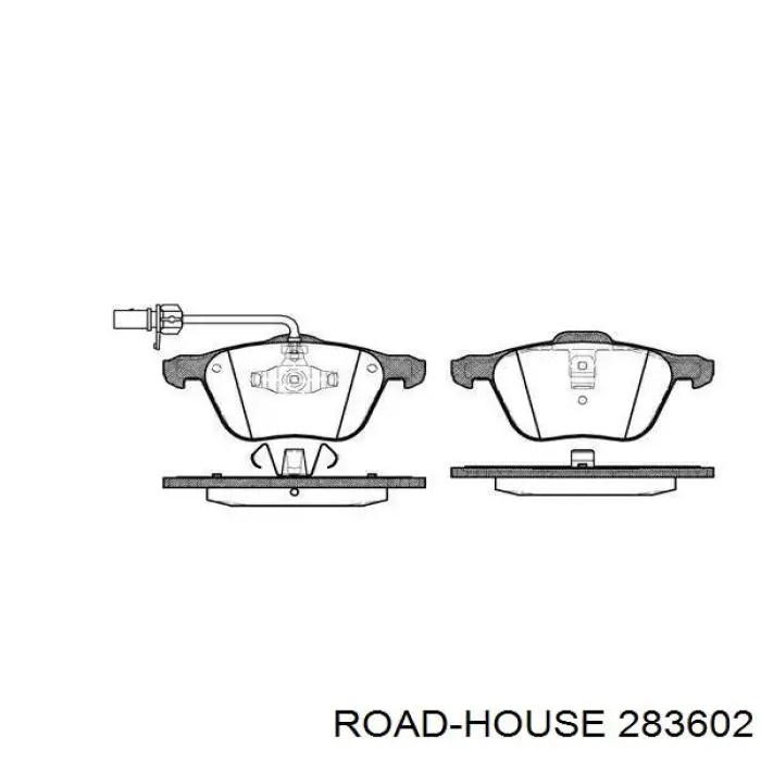 Передние тормозные колодки 283602 Road House