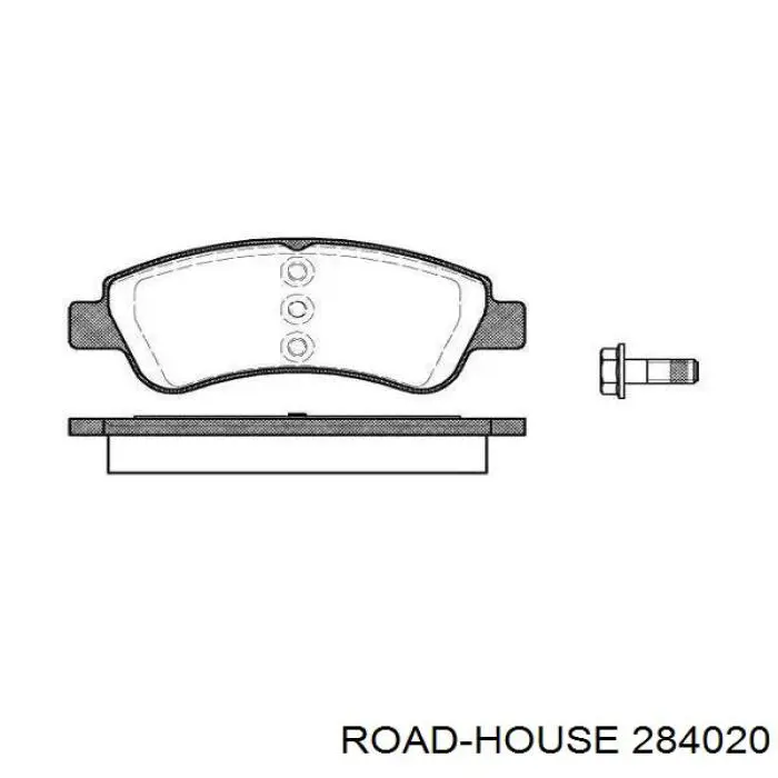 Передние тормозные колодки 284020 Road House