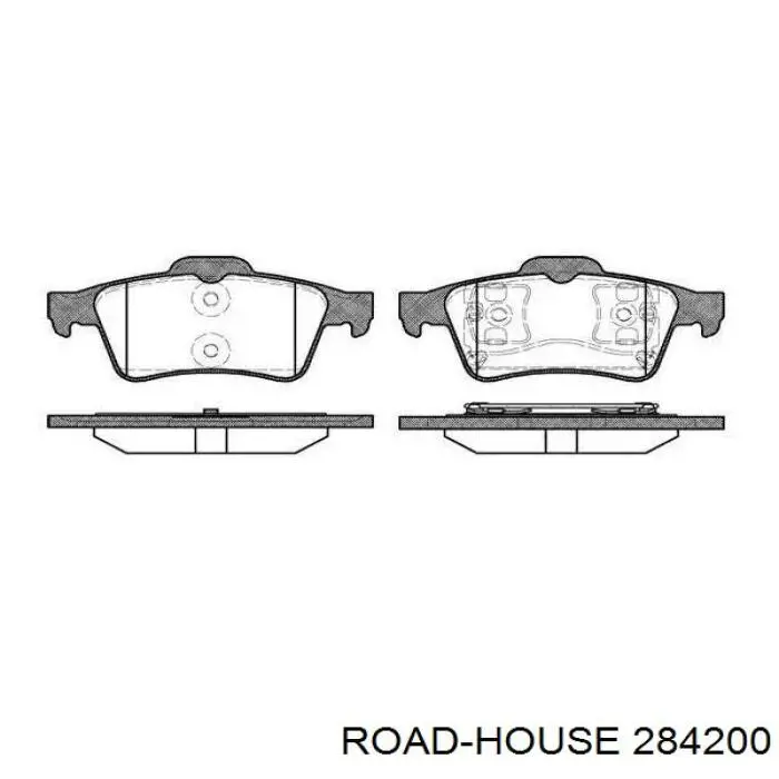 Задние тормозные колодки 284200 Road House