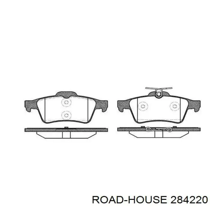 Задние тормозные колодки 284220 Road House