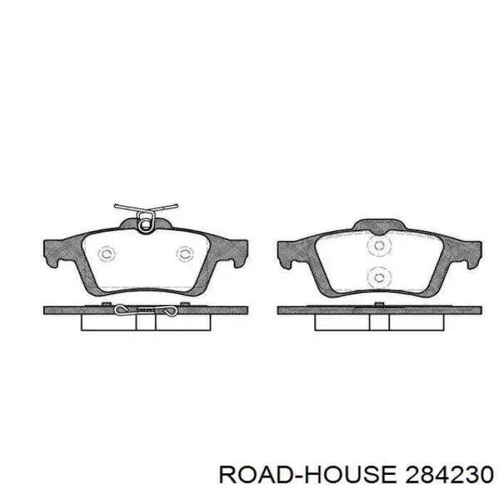 Sapatas do freio traseiras de disco Road House 284230 preço, a partir de 38,13 USD