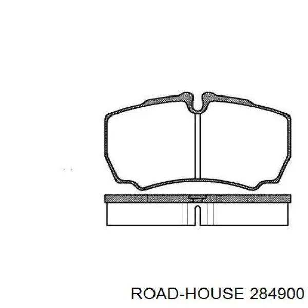 Задние тормозные колодки 284900 Road House