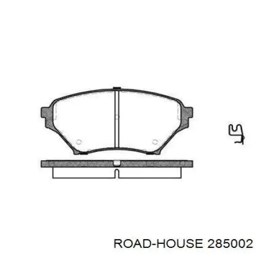 Передние тормозные колодки 285002 Road House