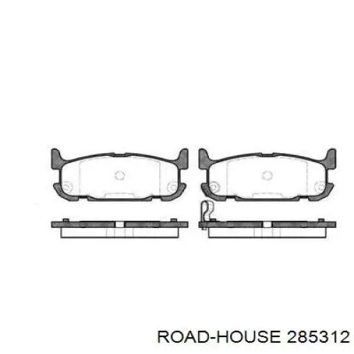 Задние тормозные колодки 285312 Road House