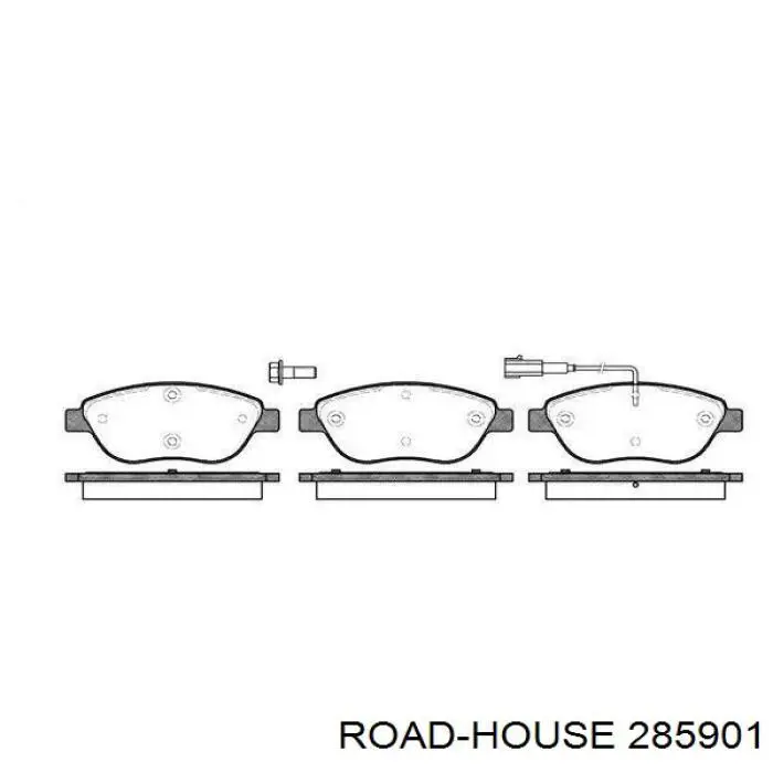 Передние тормозные колодки 285901 Road House