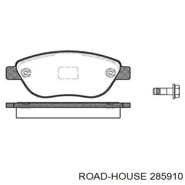 Передние тормозные колодки 285910 Road House