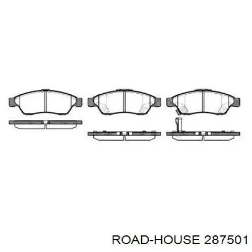 Pastillas de freno delanteras 287501 Road House