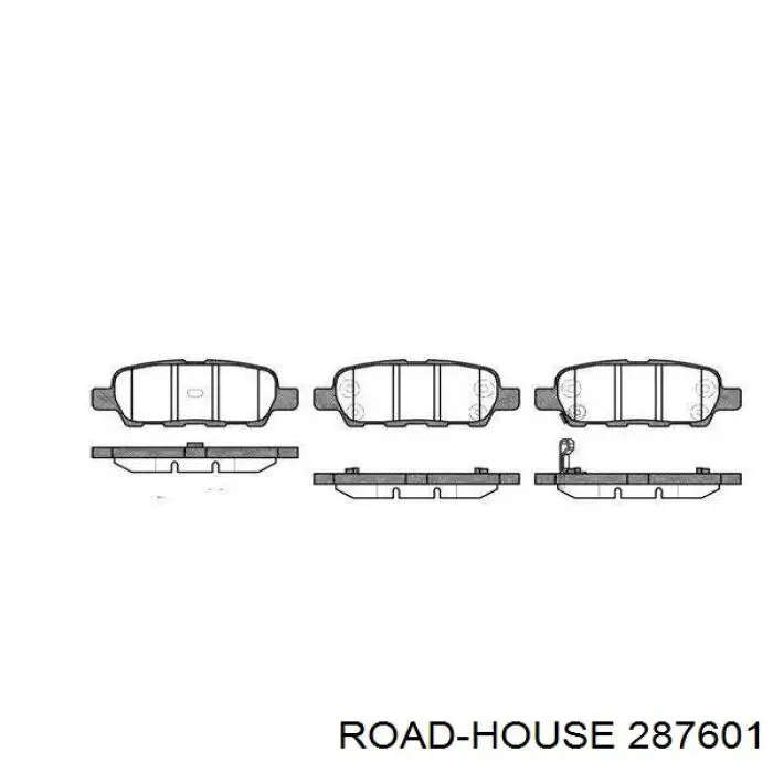 Задние тормозные колодки 287601 Road House