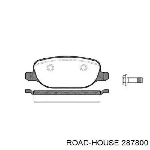 Задние тормозные колодки 287800 Road House