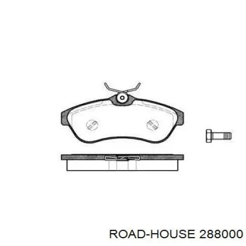 Передние тормозные колодки 288000 Road House