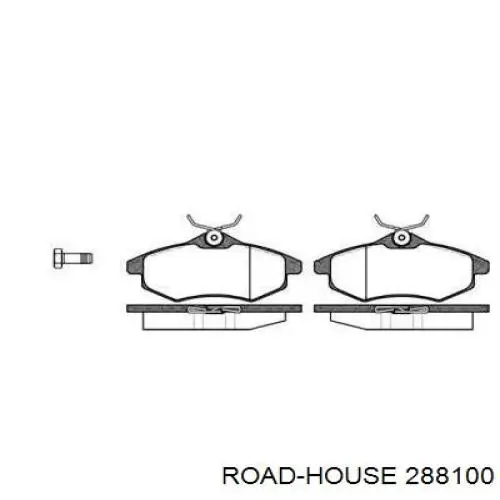 Передние тормозные колодки 288100 Road House