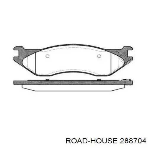 Передние тормозные колодки 288704 Road House