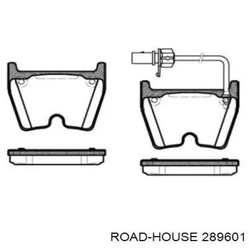 Передние тормозные колодки 289601 Road House