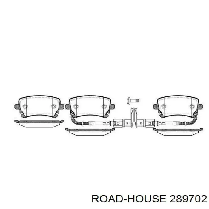 Задние тормозные колодки 289702 Road House