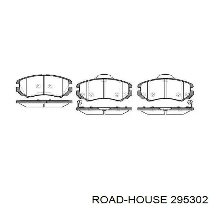 2953.02 Road House передние тормозные колодки