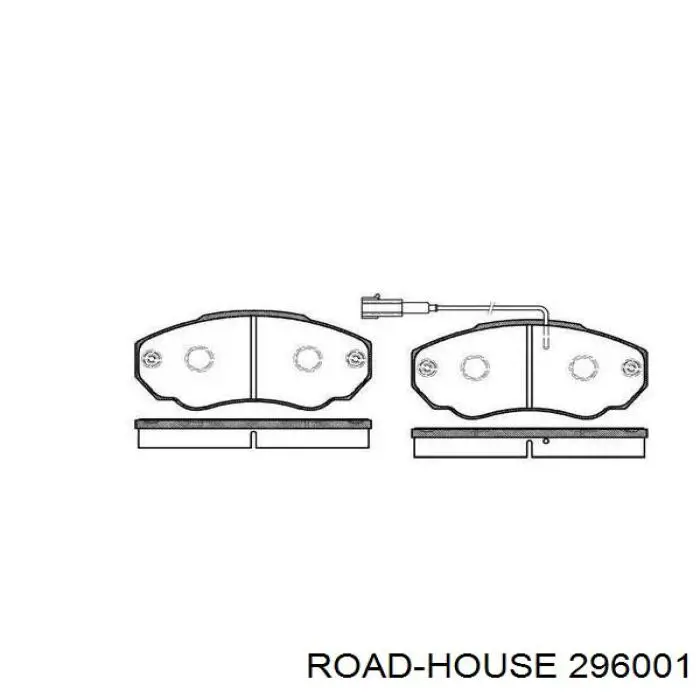 Передние тормозные колодки 296001 Road House