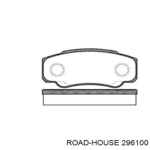 Задние тормозные колодки 296100 Road House