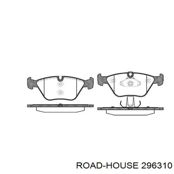 Передние тормозные колодки 296310 Road House