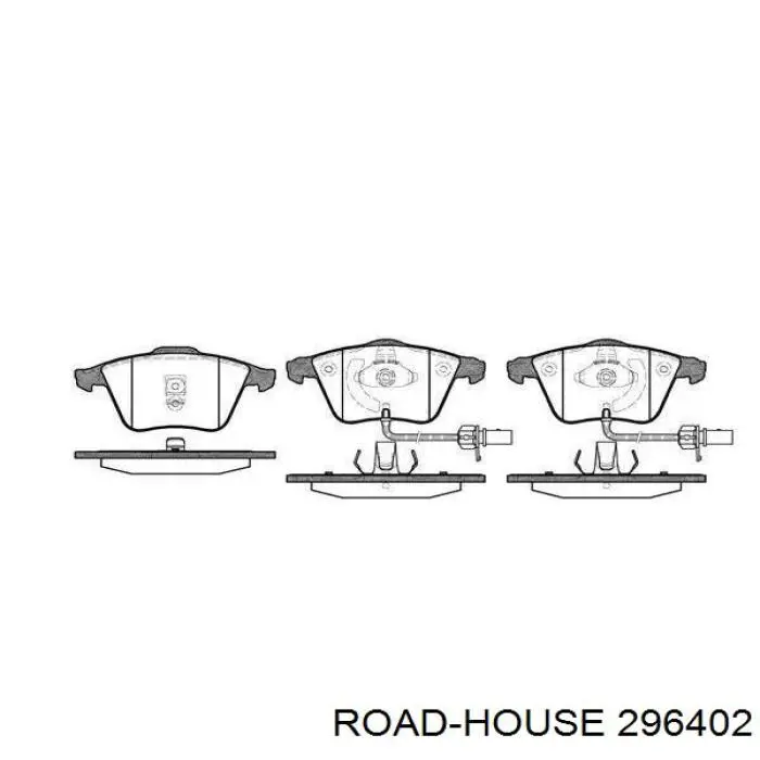 2964.02 Road House передние тормозные колодки