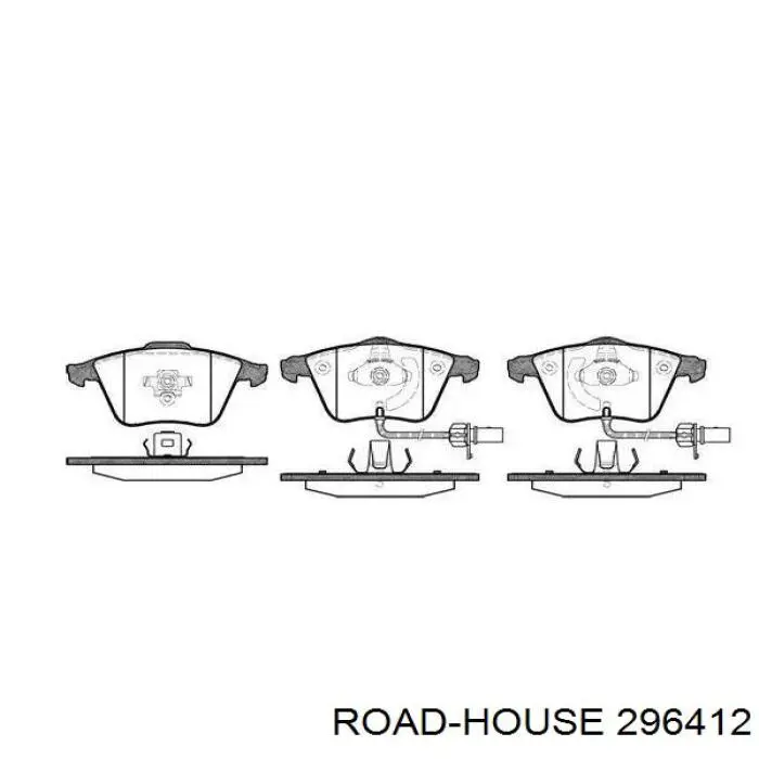 Передние тормозные колодки 296412 Road House